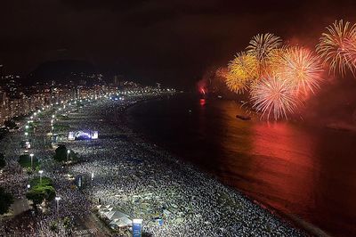 里約新年慶祝海上煙火活動